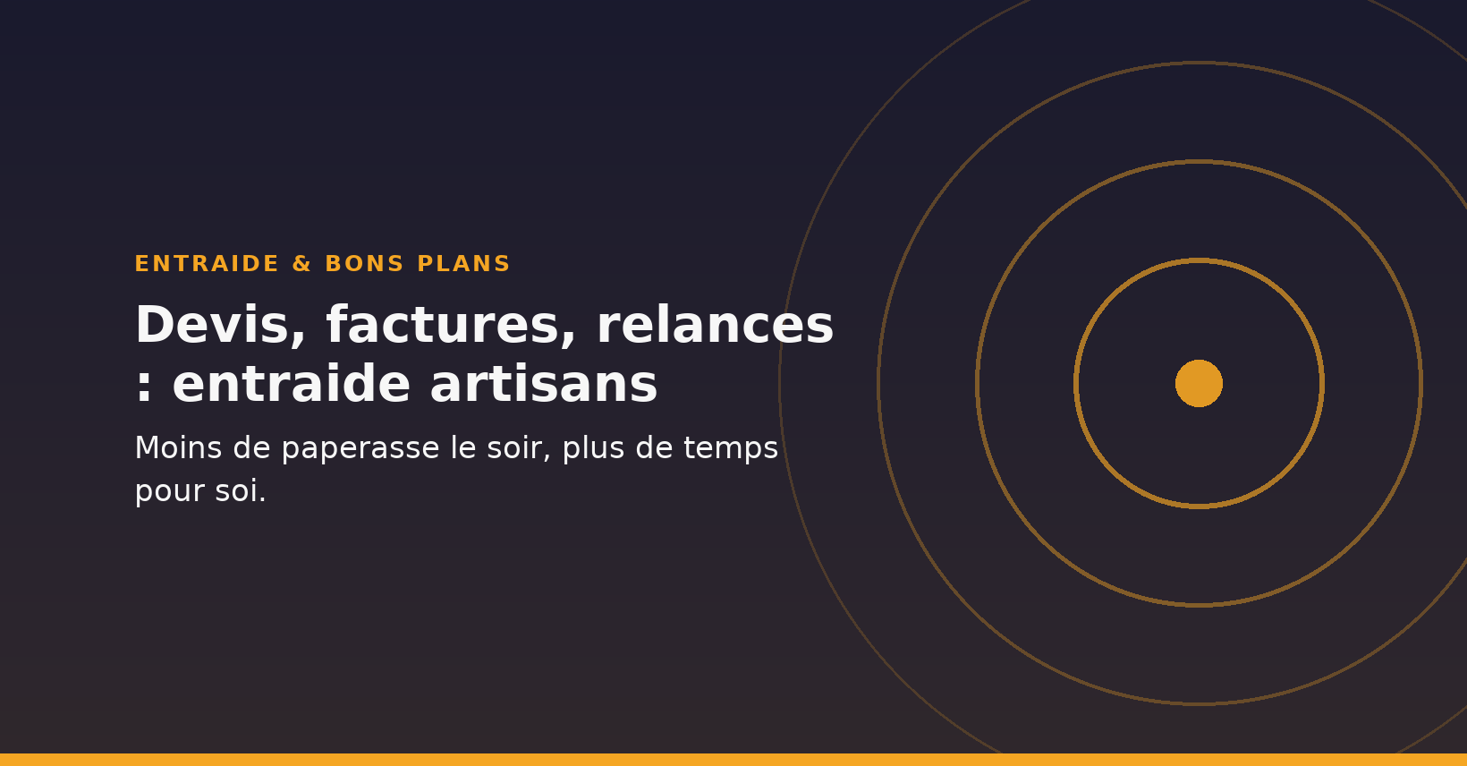 Devis, factures, relances : entraide artisans