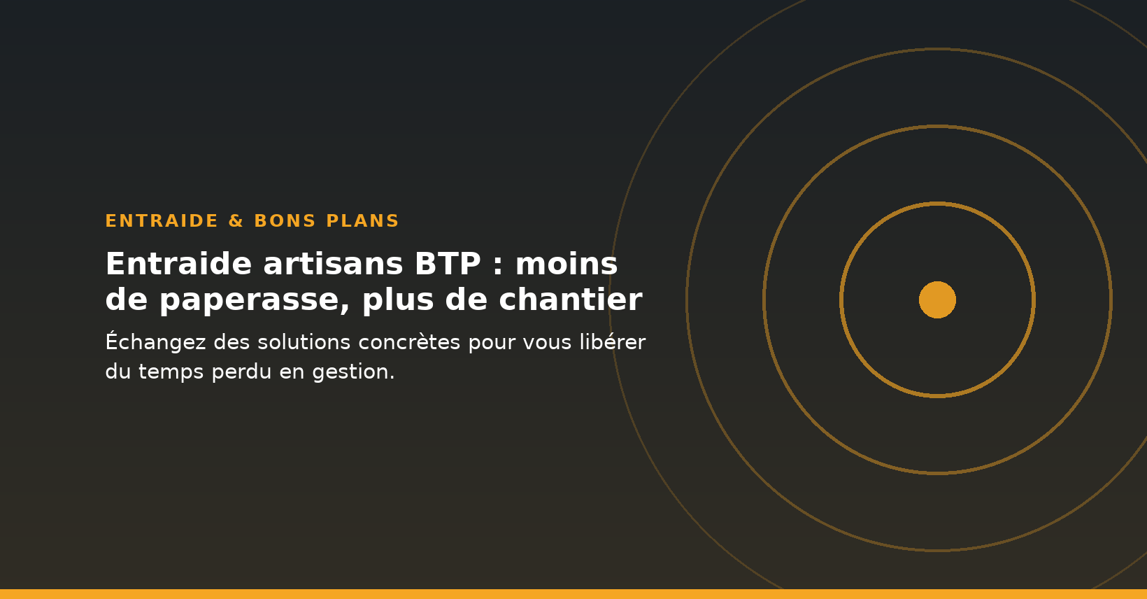 Entraide artisans BTP : moins de paperasse, plus de chantier