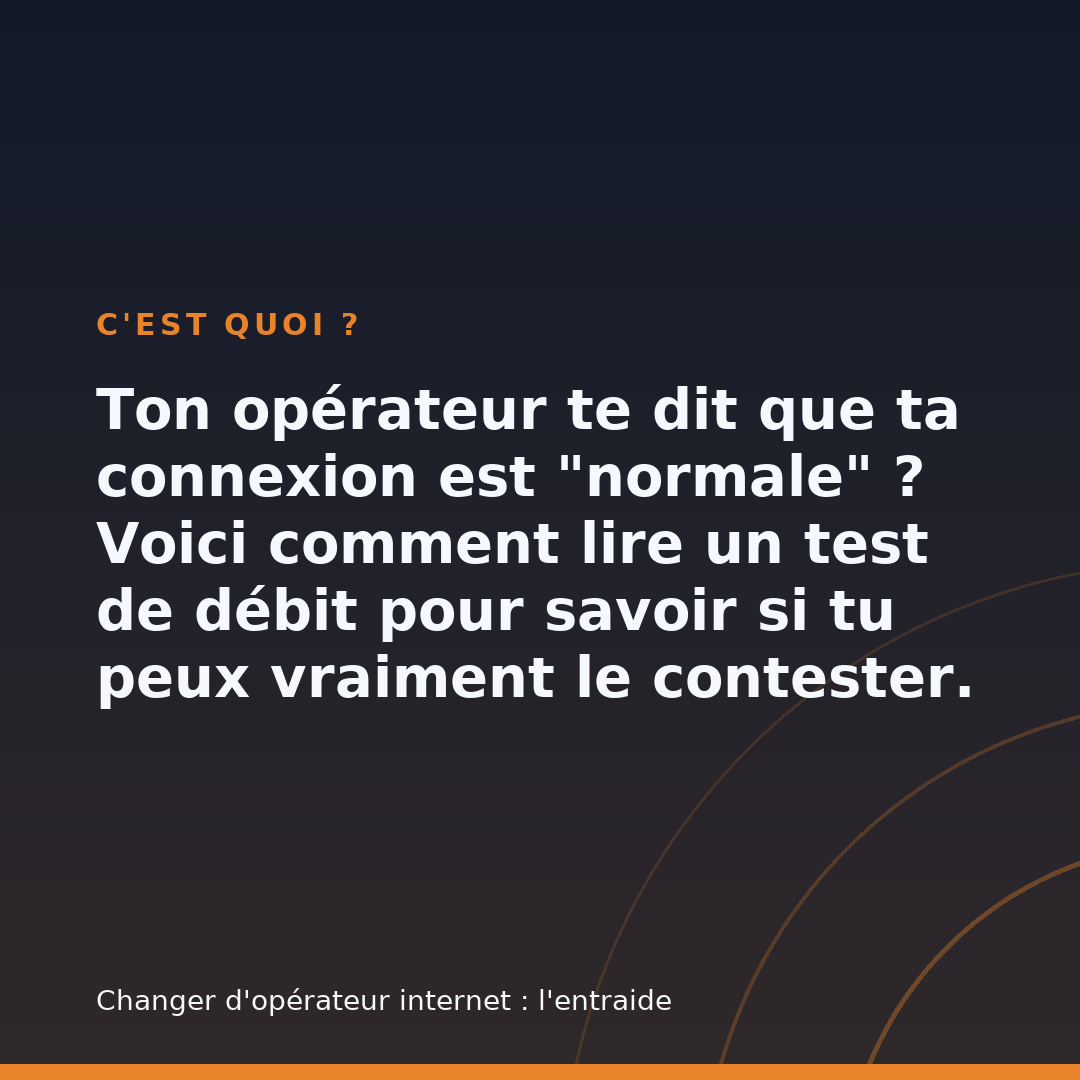 Comment lire un test de débit internet sans se faire avoir