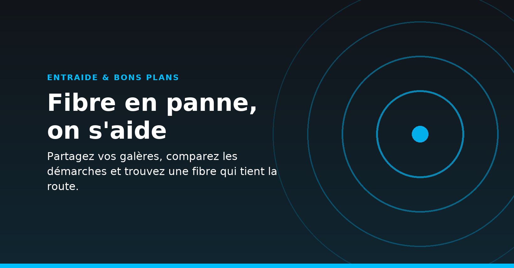 Fibre en panne : entraide et conseils